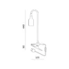 Vækstlys Lampe + Pære | 2-Pak | 7,4 PPF | 7W | Med Klemme | Sort
