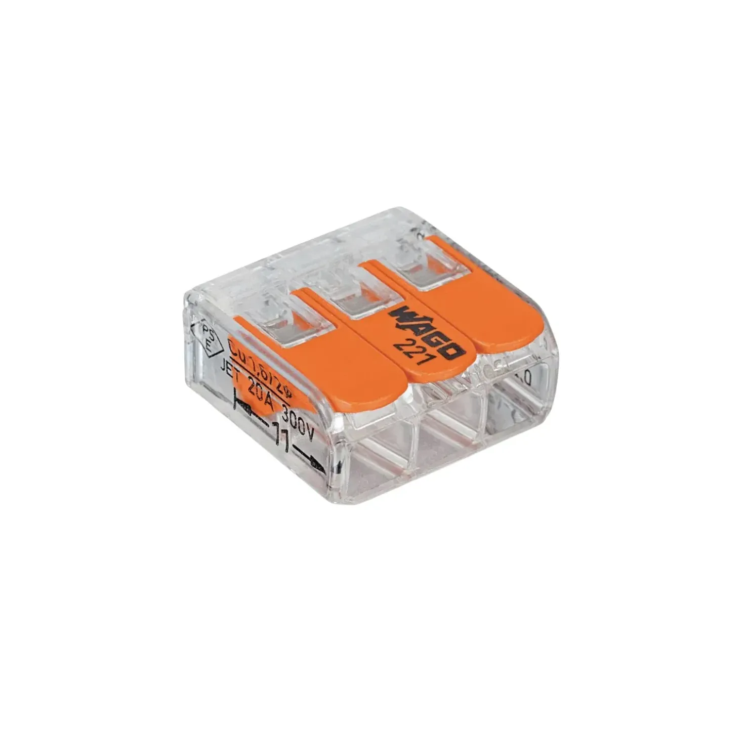 Wago transparent samlemuffe 3 x 0,14-4mm2
