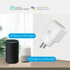 WiFi Stikkontakt med energimåler | Smart Plug | Elmåler til stikkontakt | 16A | Sort