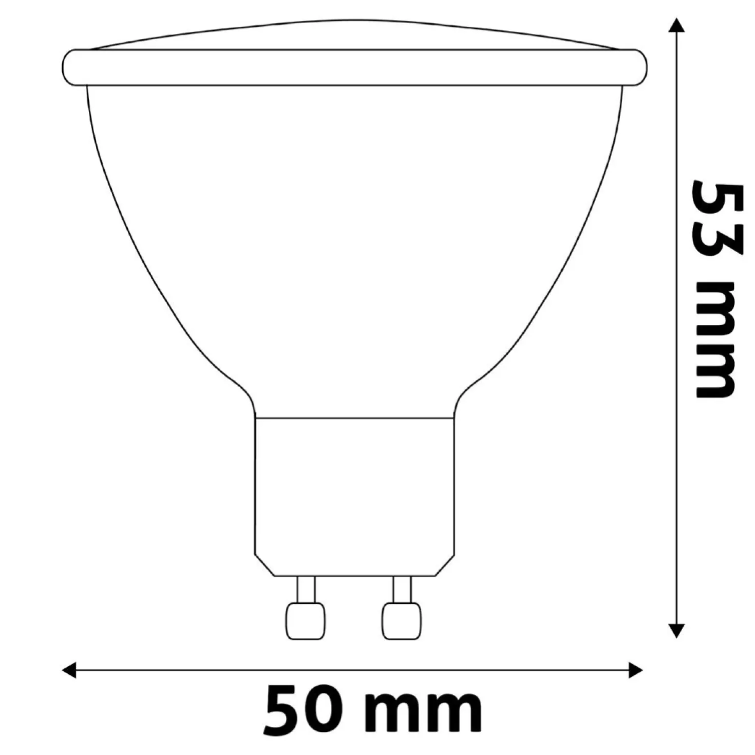 2,5W | LED GU10 spot | 345LM | 4000K | Ikke dæmpbar