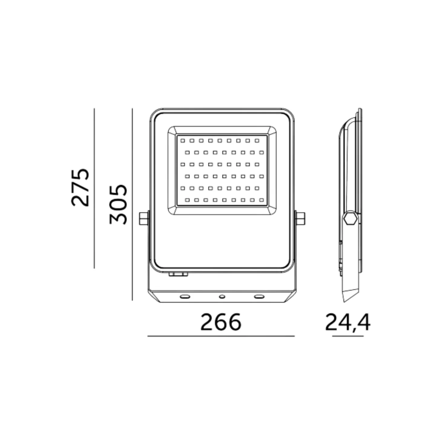 4x LED Projektører | 4000K | 19500lm | 150W | IP65 | ULSAN