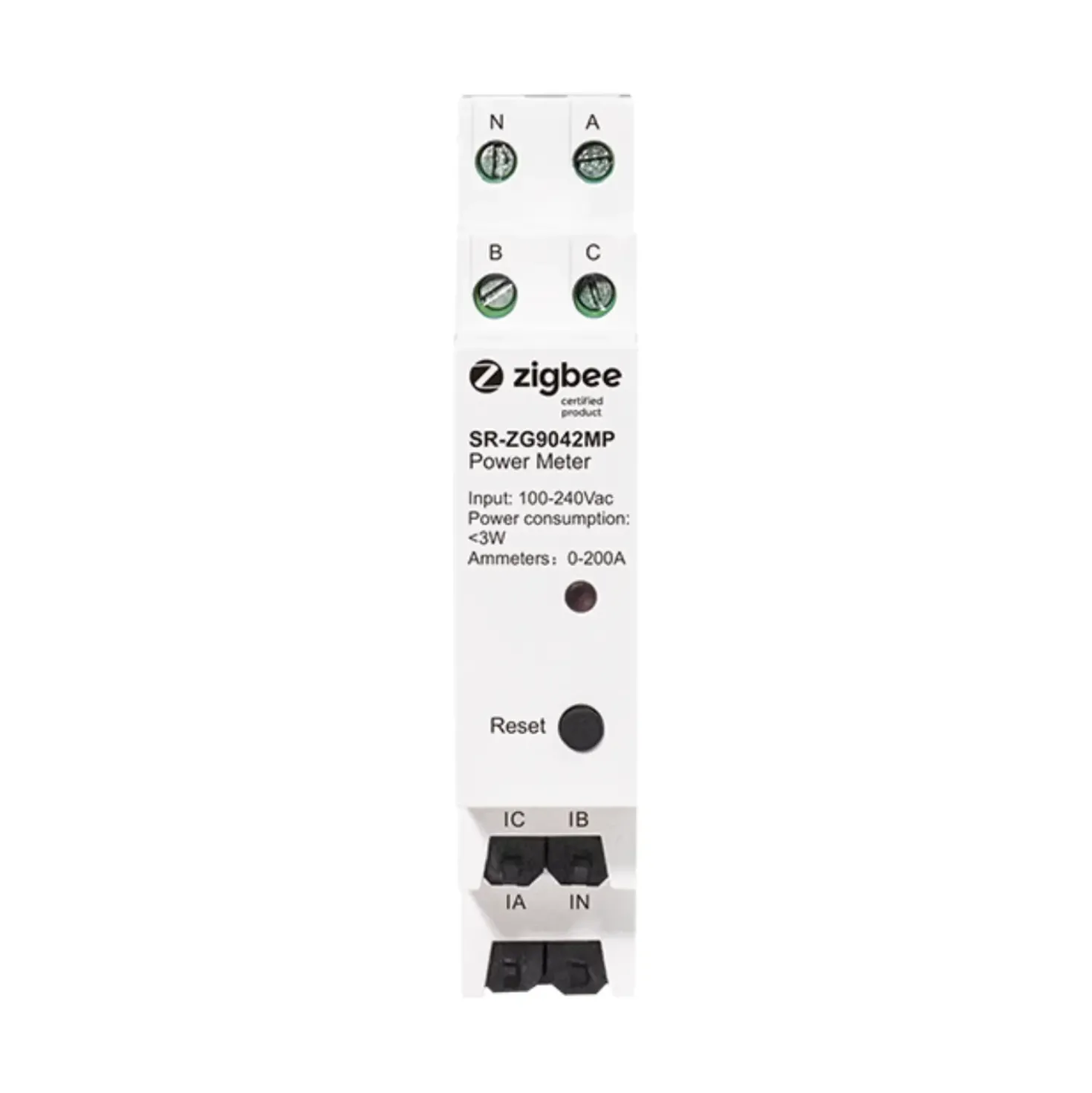 Zigbee Energi Måler | 3-Faset | 200A/Fase
