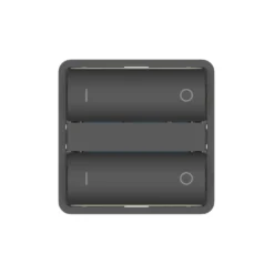 Zigbee Fuga Afbryder | Svagstrømstangenter m. symboler | Hue kompatibel | Sort / Koksgrå