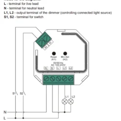 Zigbee Lysdæmper 3.0 | 2-Kanal | 0-90 W/CH | Philips HUE Kompatibel