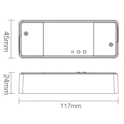 Zigbee Lysdæmper | 500w | Triac | Zigbee 3.0+2.4GHz+Push