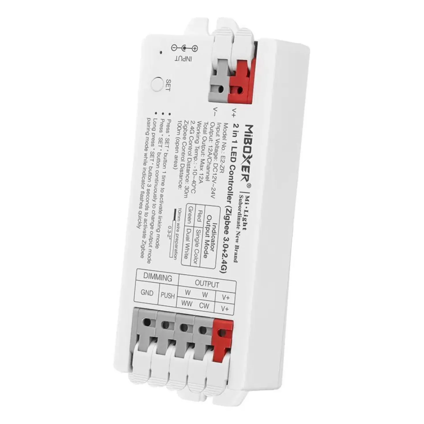 Zigbee Lysskinne til Troldtekt | 6m Sæt | 24v COB LED | Hvid | 4000K