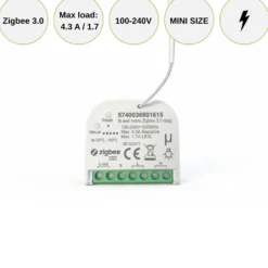 Zigbee Relæ 3.0 | Philips HUE Kompatibel | Til indbygning