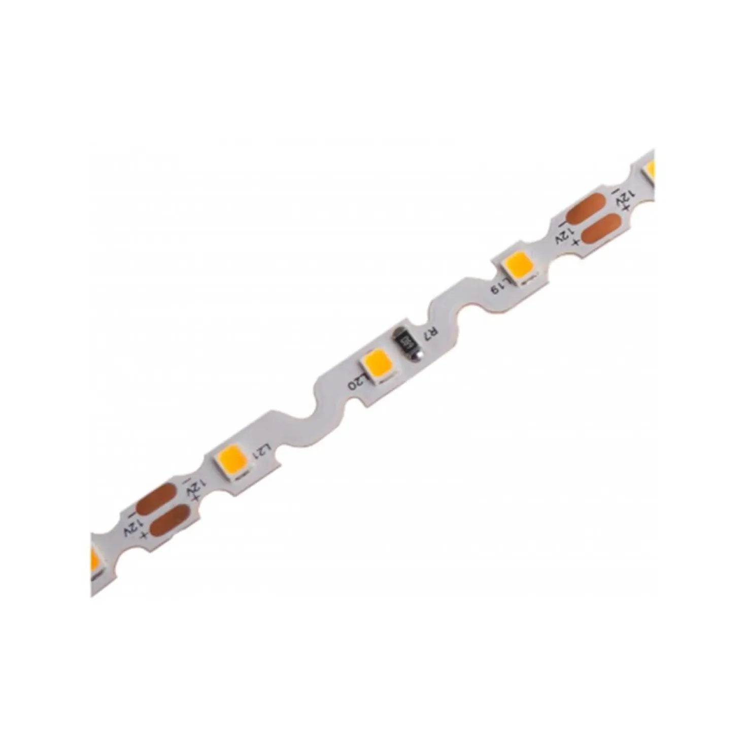 Zig-Zag SMD LED Strip 12V | 5m | 6mm | 4000K | 1200lm/m | 12W/m | IP20